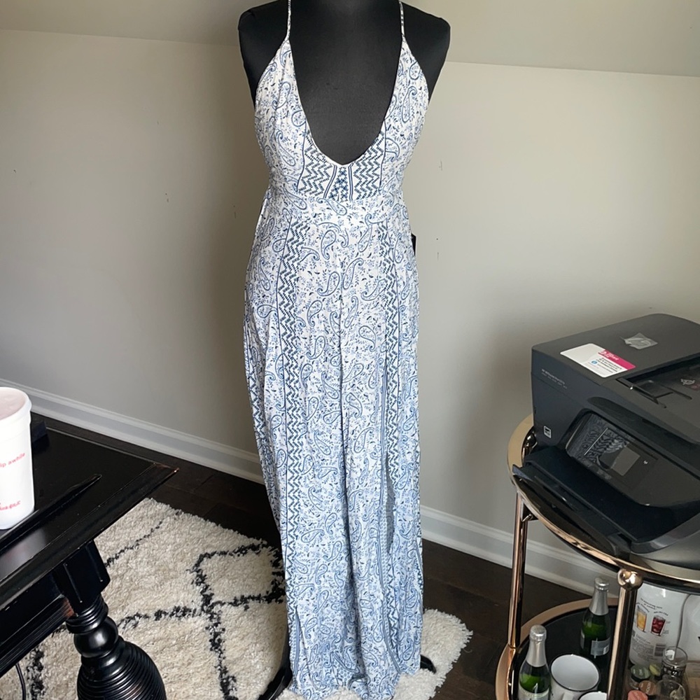 Lulu’s blue jumpsuit